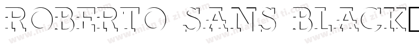 Roberto Sans Black字体转换